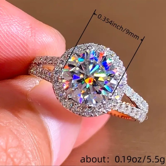 Fashion Jewelry Jewelry - 💍 Dazzling Zirconia Statement Ring,Cocktail Jewelry Luxurious, Sparkling,